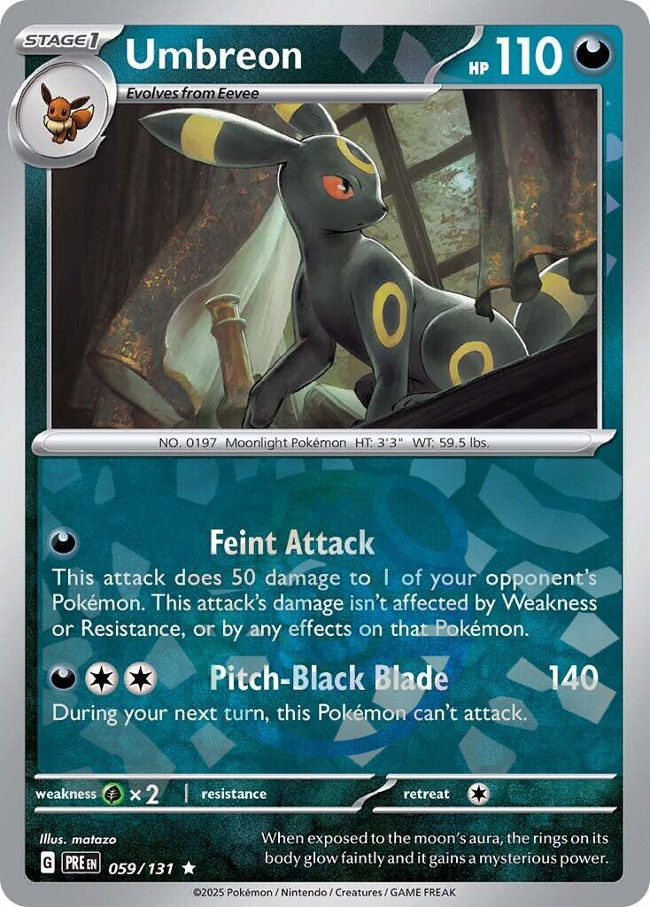 Umbreon (059/131) (Master Ball Pattern) [Scarlet & Violet: Prismatic Evolutions] - Waypoint Games CA