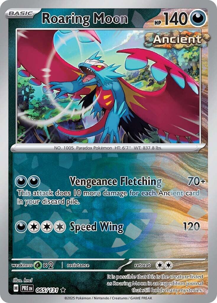 Roaring Moon (065/131) (Master Ball Pattern) [Scarlet & Violet: Prismatic Evolutions] - Waypoint Games CA