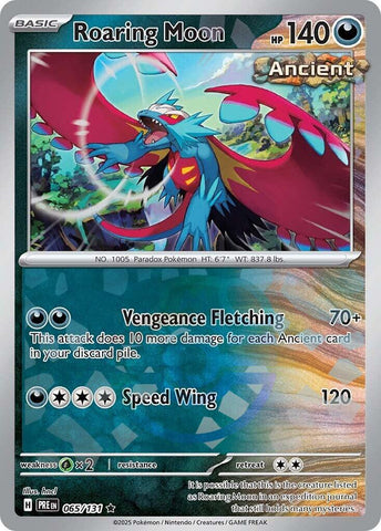 Roaring Moon (065/131) (Master Ball Pattern) [Scarlet & Violet: Prismatic Evolutions] - Waypoint Games CA