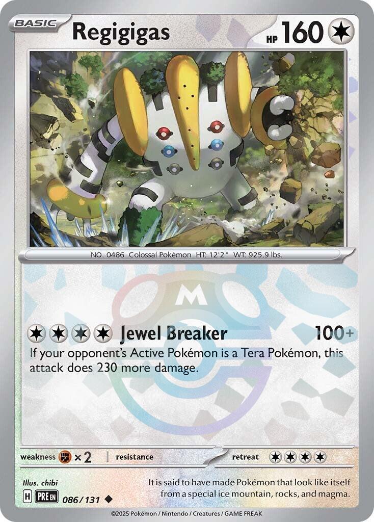 Regigigas (086/131) (Master Ball Pattern) [Scarlet & Violet: Prismatic Evolutions] - Waypoint Games CA