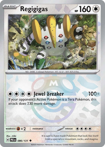Regigigas (086/131) (Master Ball Pattern) [Scarlet & Violet: Prismatic Evolutions] - Waypoint Games CA