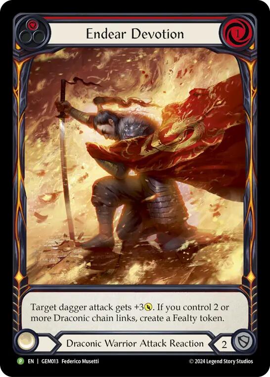 Endear Devotion [GEM013] (GEM Pack 1)  Rainbow Foil - Waypoint Games CA