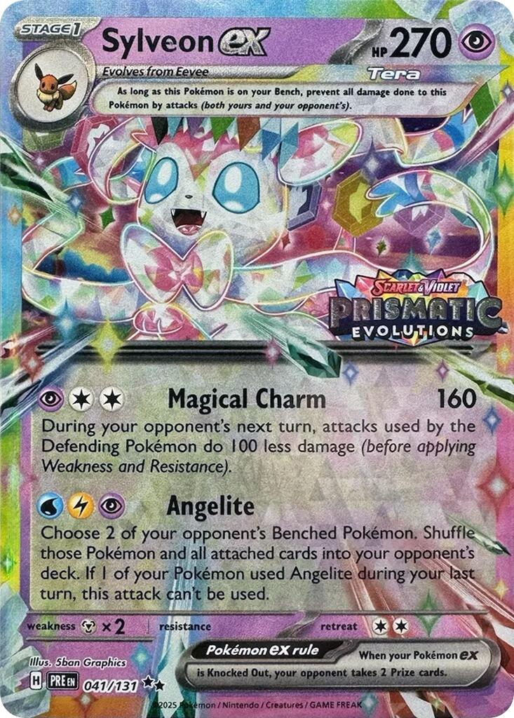 Sylveon ex (041/131) (Prismatic Evolutions Stamp) [Scarlet & Violet: Prismatic Evolutions] - Waypoint Games CA