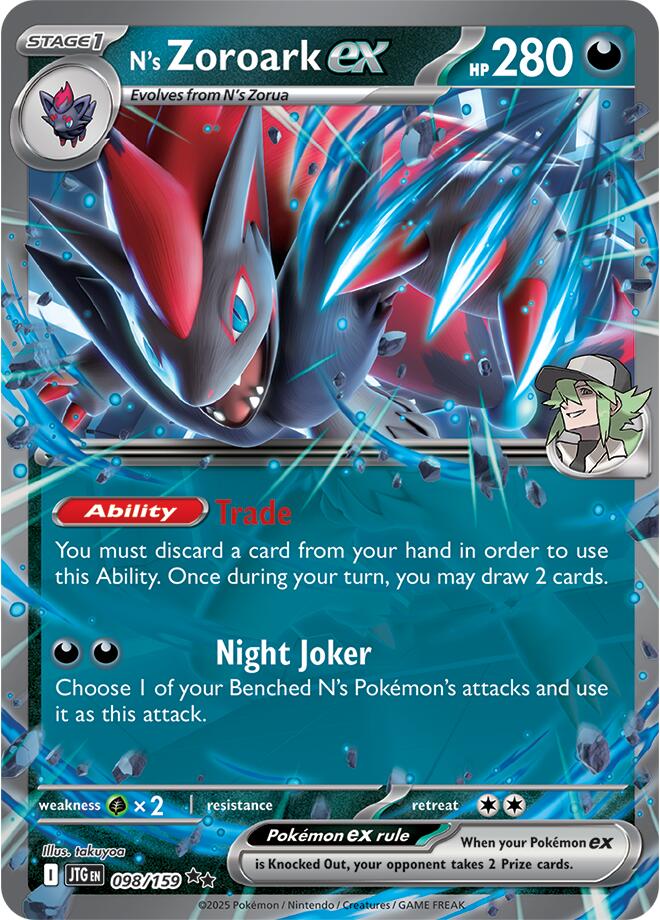 N's Zoroark ex (098/159) [Scarlet & Violet: Journey Together] - Waypoint Games CA