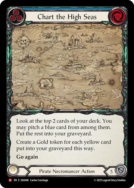 Chart the High Seas [SEA048] (High Seas)  Rainbow Foil - Waypoint Games CA