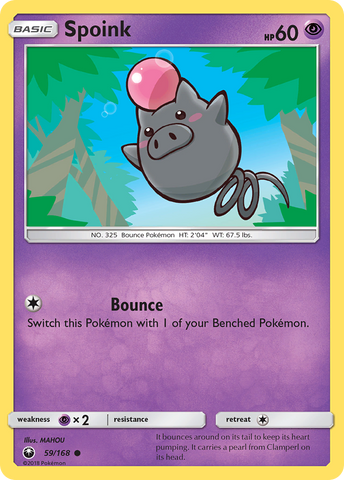 Spoink (59/168) [Sun & Moon: Celestial Storm] - Waypoint Games CA