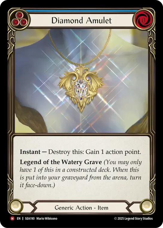 Diamond Amulet (Rainbow Foil) [SEA190] (High Seas) - Waypoint Games CA