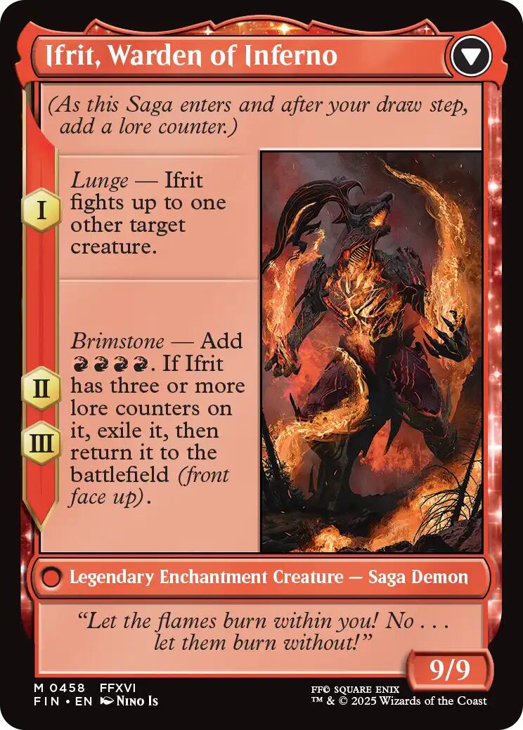 Clive, Ifrit's Dominant // Ifrit, Warden of Inferno (Extended Art) [FINAL FANTASY]