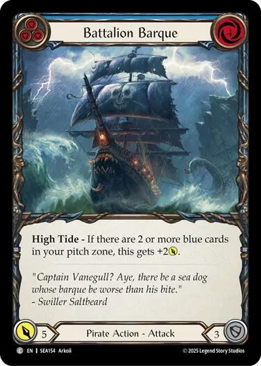 Battalion Barque (Blue) [SEA154] (High Seas) - Waypoint Games CA