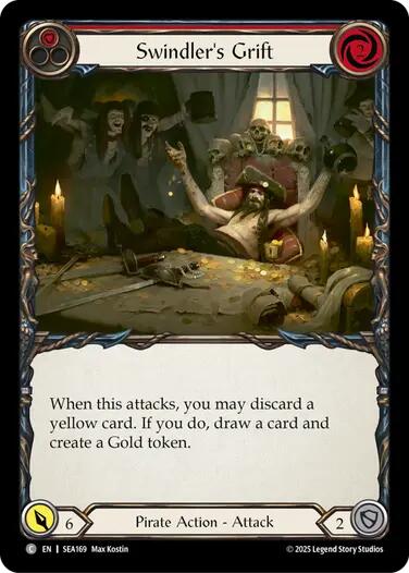 Swindler's Grift (Red) [SEA169] (High Seas)  Rainbow Foil - Waypoint Games CA