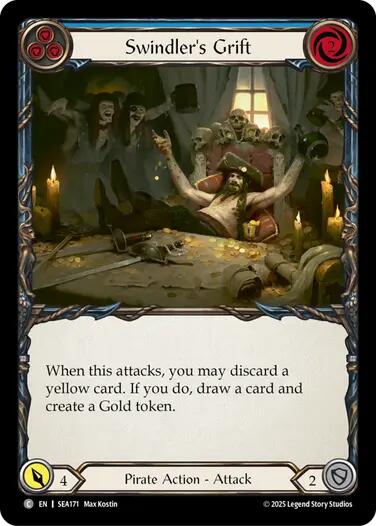 Swindler's Grift (Blue) [SEA171] (High Seas)  Rainbow Foil - Waypoint Games CA