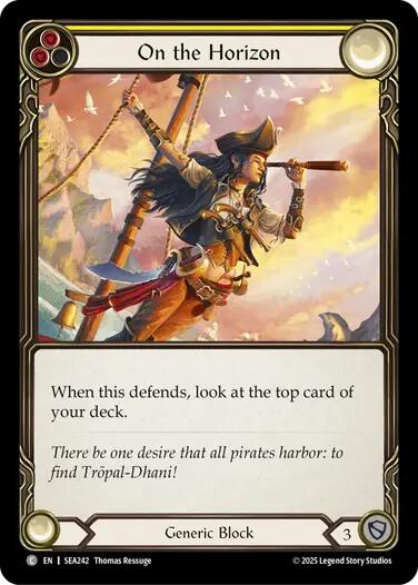 On the Horizon (Yellow) [SEA242] (High Seas)  Rainbow Foil - Waypoint Games CA
