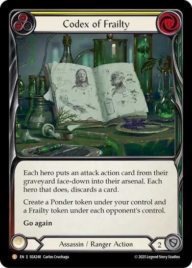 Codex of Frailty [SEA248] (High Seas)  Rainbow Foil - Waypoint Games CA