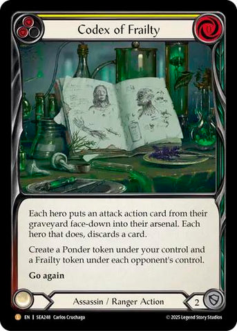 Codex of Frailty [SEA248] (High Seas)  Rainbow Foil - Waypoint Games CA