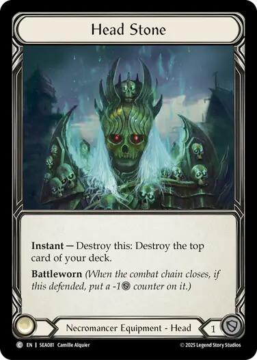 Head Stone (Treasure) [SEA081] (High Seas)  Cold Foil