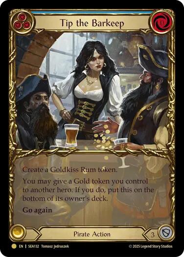 Tip the Barkeep (Treasure) [SEA132] (High Seas)  Cold Foil - Waypoint Games CA