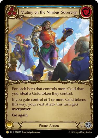 Mutiny on the Nimbus Sovereign (Treasure) [SEA177] (High Seas)  Cold Foil - Waypoint Games CA
