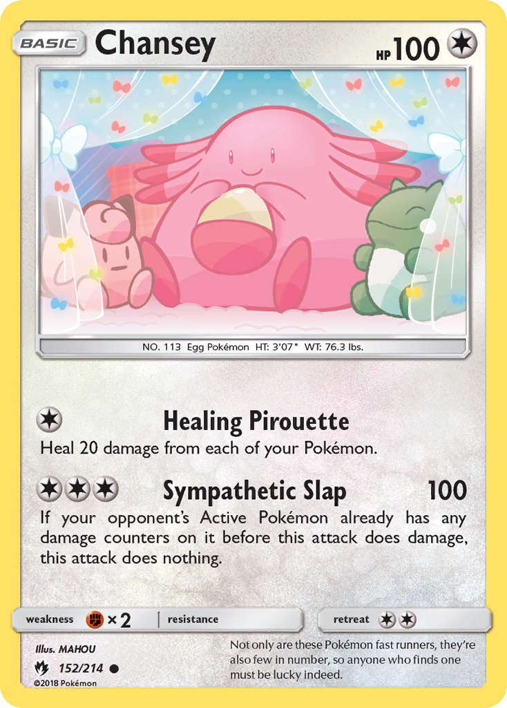 Chansey (152/214) [Sun & Moon: Lost Thunder] - Waypoint Games CA