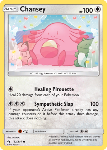 Chansey (152/214) [Sun & Moon: Lost Thunder] - Waypoint Games CA