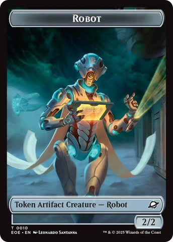 Robot // Lander (0005) Double-Sided Token [Edge of Eternities Tokens]