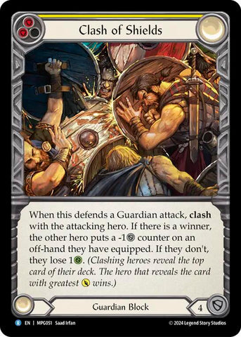 Clash of Shields [MPG051] (Mastery Pack Guardian)  Rainbow Foil