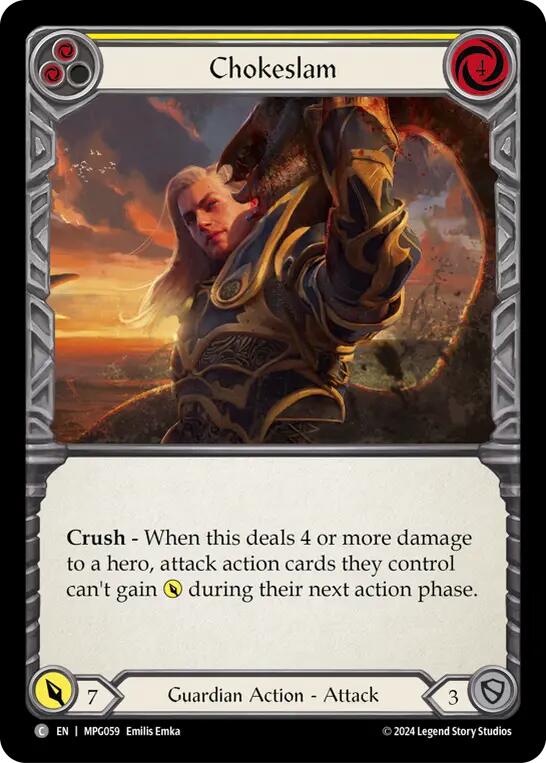 Chokeslam (Yellow) [MPG059] (Mastery Pack Guardian)