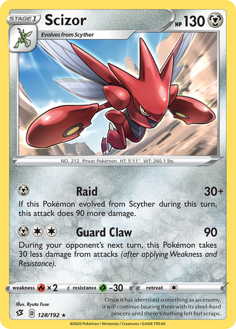 Scizor (128/192) [Sword & Shield: Rebel Clash] - Waypoint Games CA