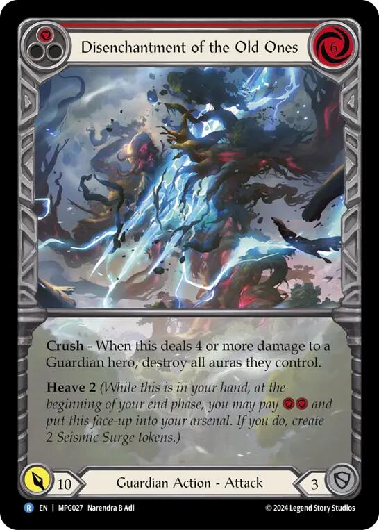 Disenchantment of the Old Ones (Extended Art) [MPG027] (Mastery Pack Guardian)  Rainbow Foil