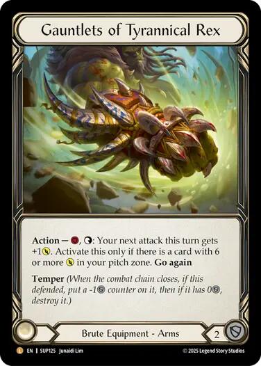 Gauntlets of Tyrannical Rex [SUP125] (Super Slam)  Rainbow Foil - Waypoint Games CA