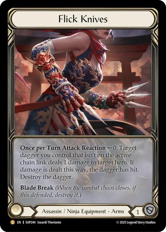 Flick Knives (Extended Art) [SUP244] (Super Slam)  Rainbow Foil - Waypoint Games CA
