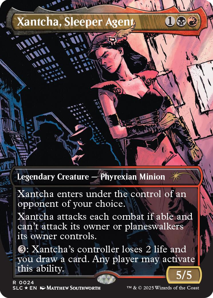 Xantcha, Sleeper Agent (Halo Foil) [Secret Lair Countdown Kit]
