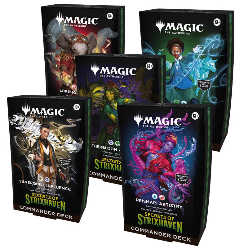 Secrets of Strixhaven Commander Deck Case (set of 5)