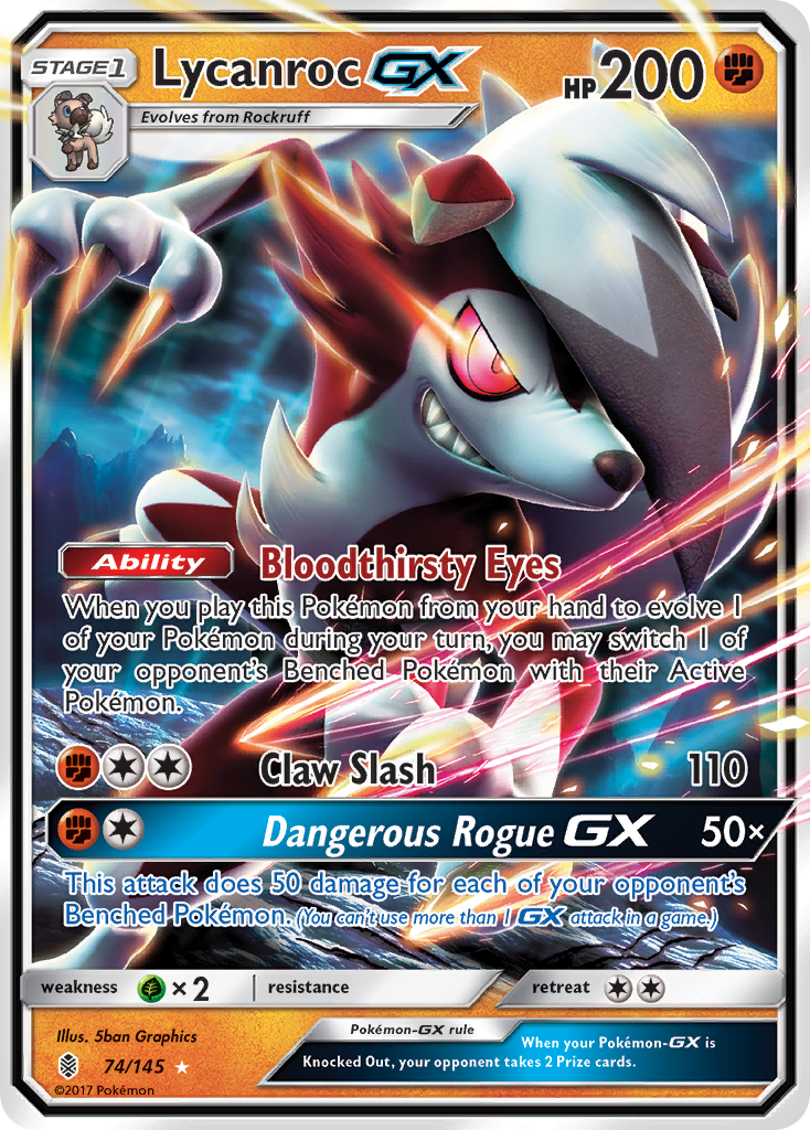 Lycanroc GX (74/145) [Sun & Moon: Guardians Rising] - Waypoint Games CA