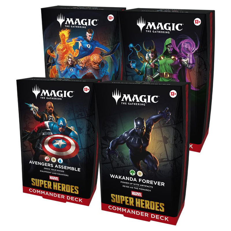 Marvel: Super Heroes Commander Decks (Set of 4)