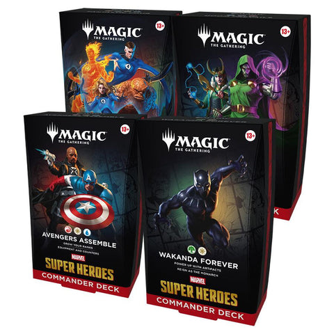 Marvel: Super Heroes Commander Decks (Set of 4)
