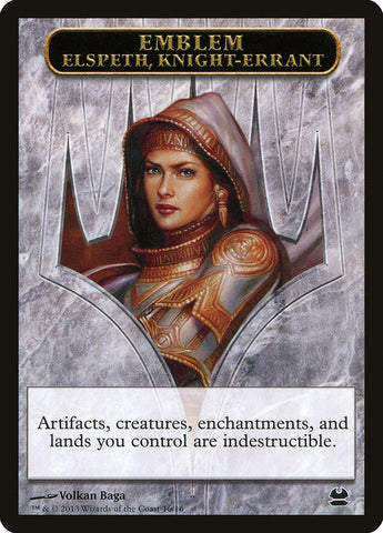 Elspeth, Knight-Errant Emblem [Modern Masters Tokens] - Waypoint Games CA
