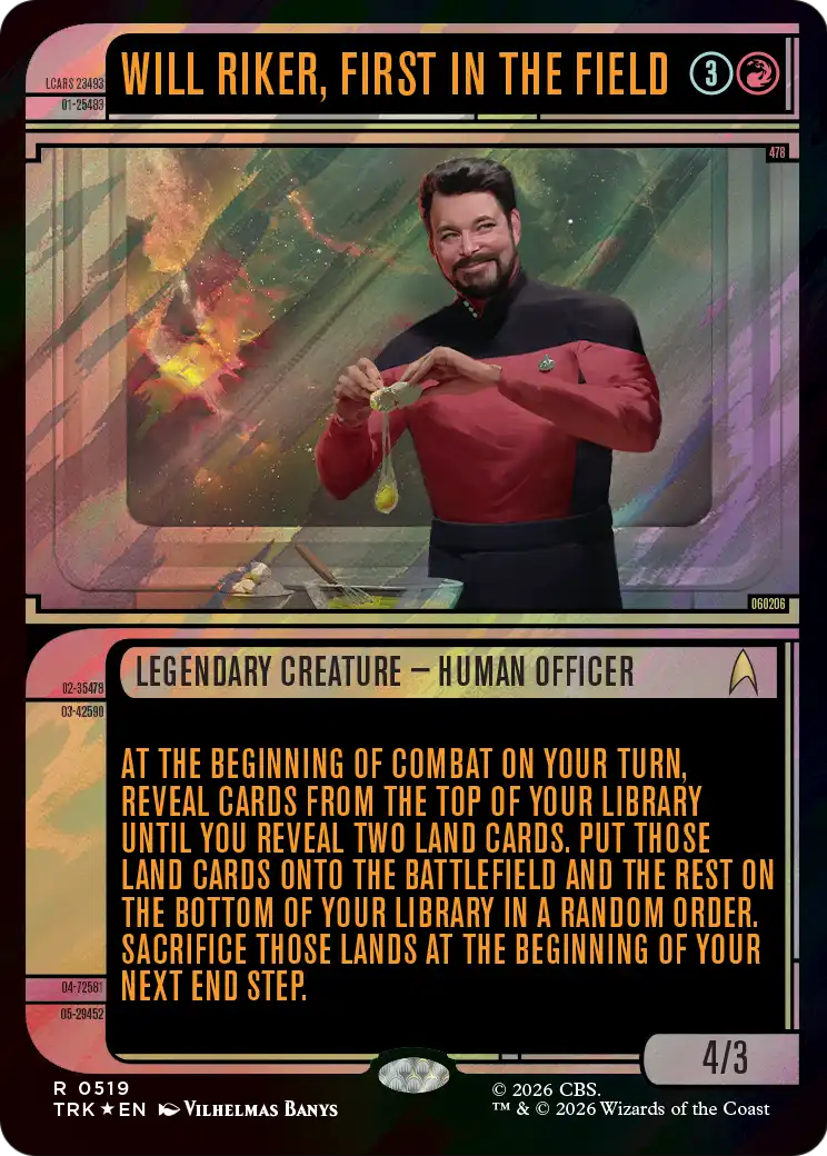 Will Riker, First in the Field (Showcase) (Surge Foil) [Star Trek]