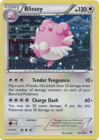 Blissey (81/119) (Cosmos Holo) [XY: Phantom Forces] - Waypoint Games CA