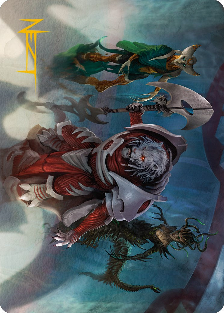 Norn's Decree Art Card (Gold-Stamped Signature) [Phyrexia: All Will Be One Art Series] - Waypoint Games CA