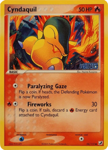 Cyndaquil (54/115) (Stamped) [EX: Unseen Forces] - Waypoint Games CA