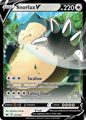 Snorlax V (141/202) [Sword & Shield: Base Set] - Waypoint Games CA