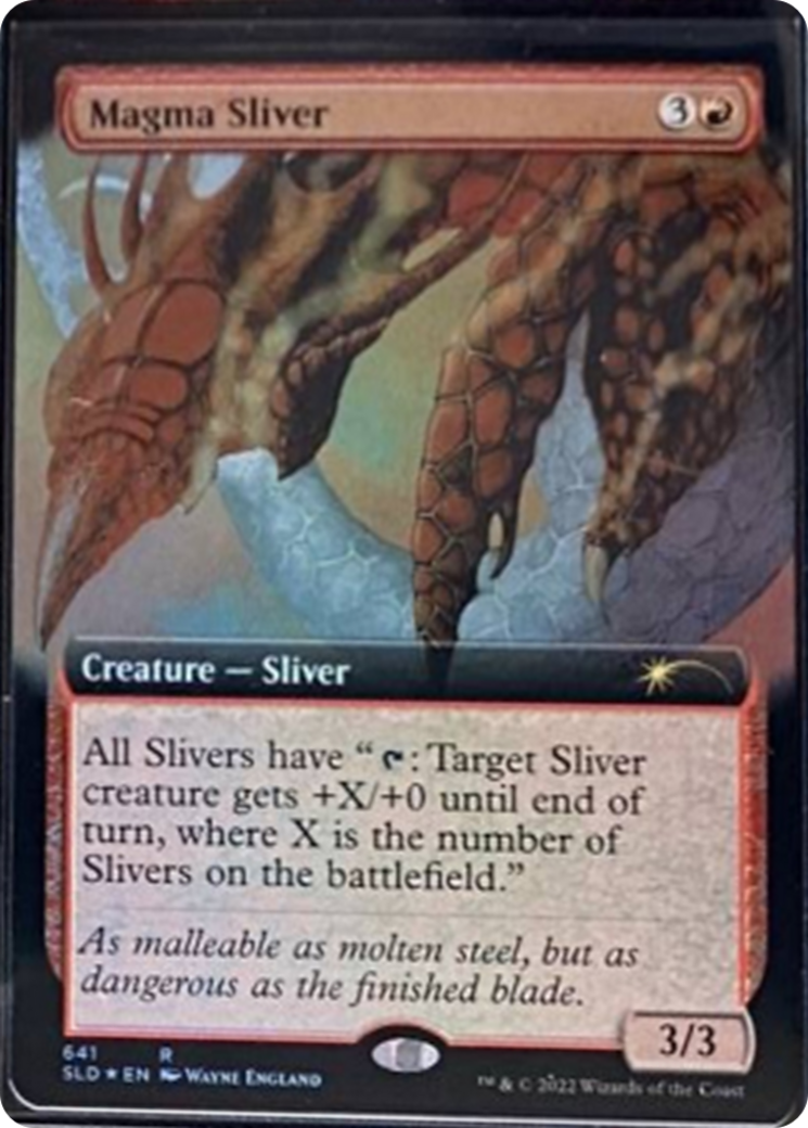 Magma Sliver (Extended Art) [Secret Lair Drop Series]