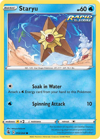 Staryu (052/264) [Sword & Shield: Fusion Strike] - Waypoint Games CA