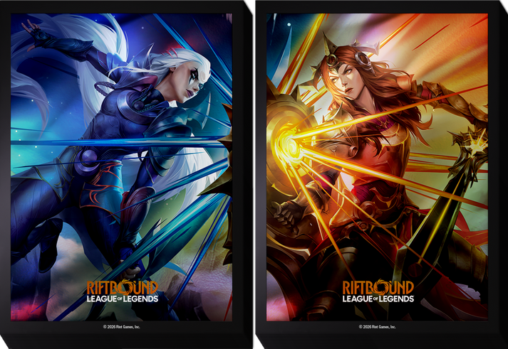 Riftbound: League of Legends TCG Art Sleeves - Standard Size - 100ct - Vendetta - Diana VS Leona