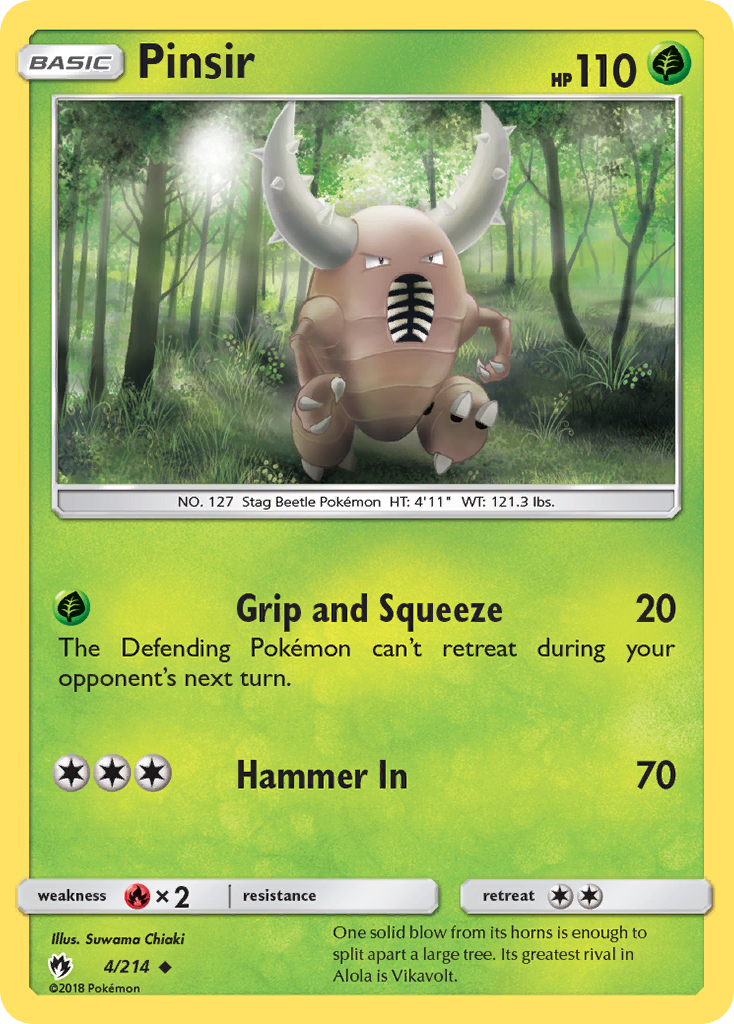 Pinsir (4/214) [Sun & Moon: Lost Thunder] - Waypoint Games CA