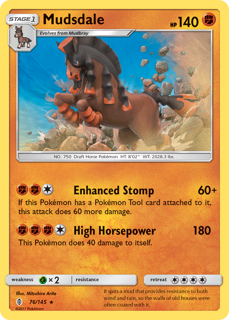 Mudsdale (76/145) [Sun & Moon: Guardians Rising] - Waypoint Games CA