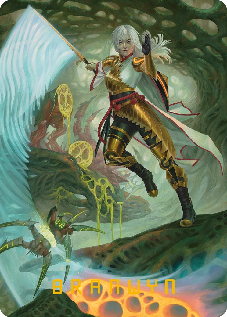 The Eternal Wanderer Art Card (Gold-Stamped Signature) [Phyrexia: All Will Be One Art Series] - Waypoint Games CA