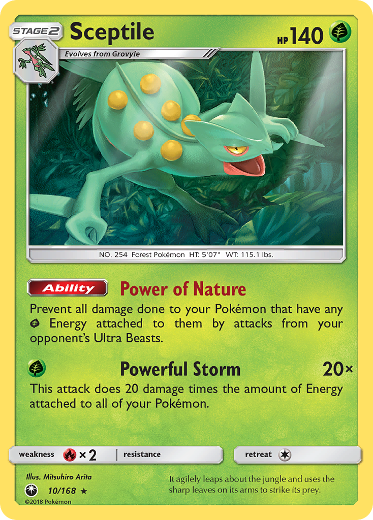 Sceptile (10/168) [Sun & Moon: Celestial Storm] - Waypoint Games CA