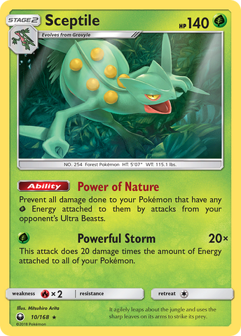 Sceptile (10/168) [Sun & Moon: Celestial Storm] - Waypoint Games CA