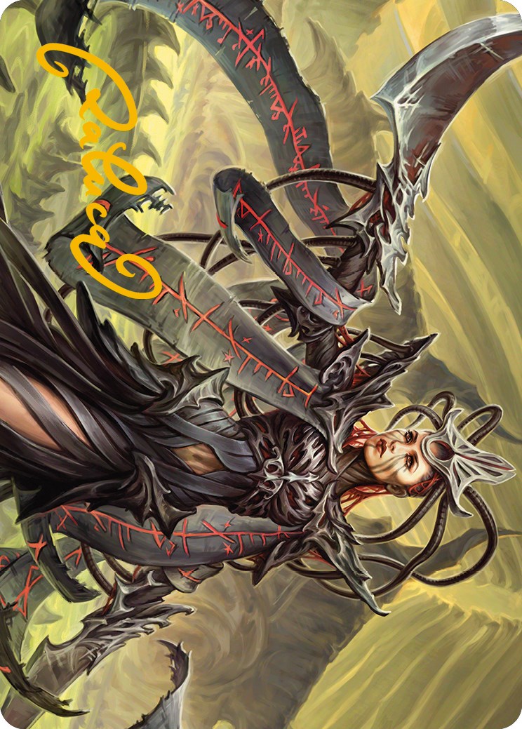 Testament Bearer Art Card (Gold-Stamped Signature) [Phyrexia: All Will Be One Art Series] - Waypoint Games CA